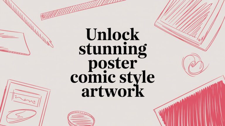 Unlock Stunning Poster Comic Style Artwork