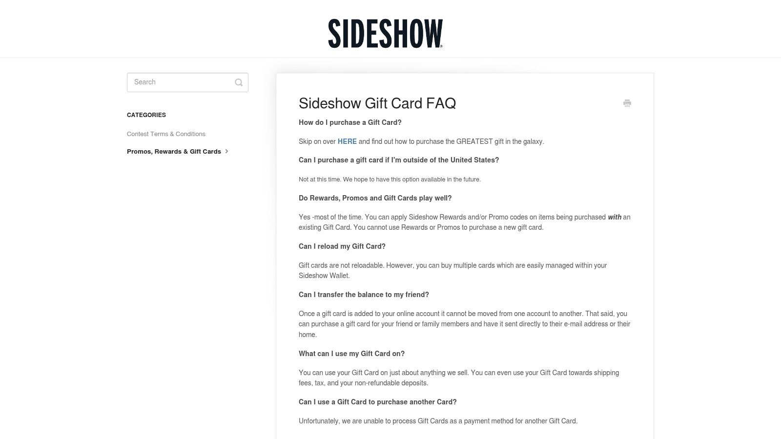 Sideshow Collectibles