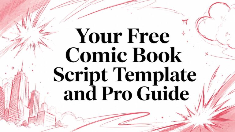 Your Free Comic Book Script Template and Pro Guide