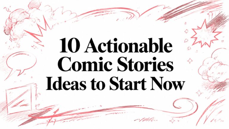 10 Actionable Comic Stories Ideas to Start Now