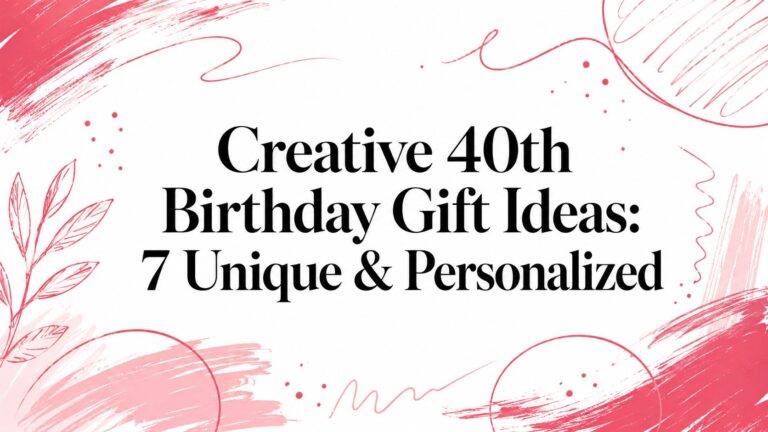 Creative 40th Birthday Gift Ideas: 7 Unique & Personalized