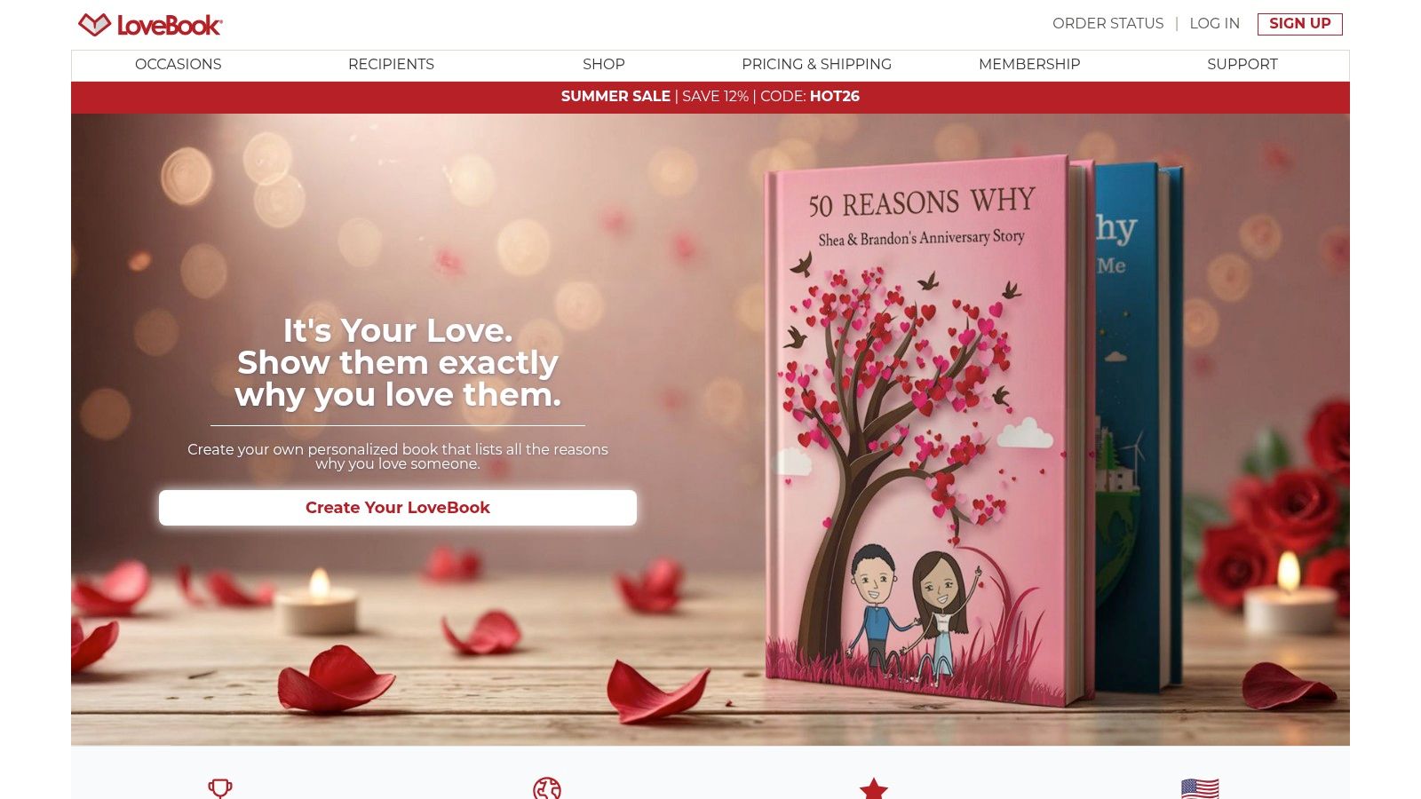 Collaborative 'Our Story' Book from LoveBook