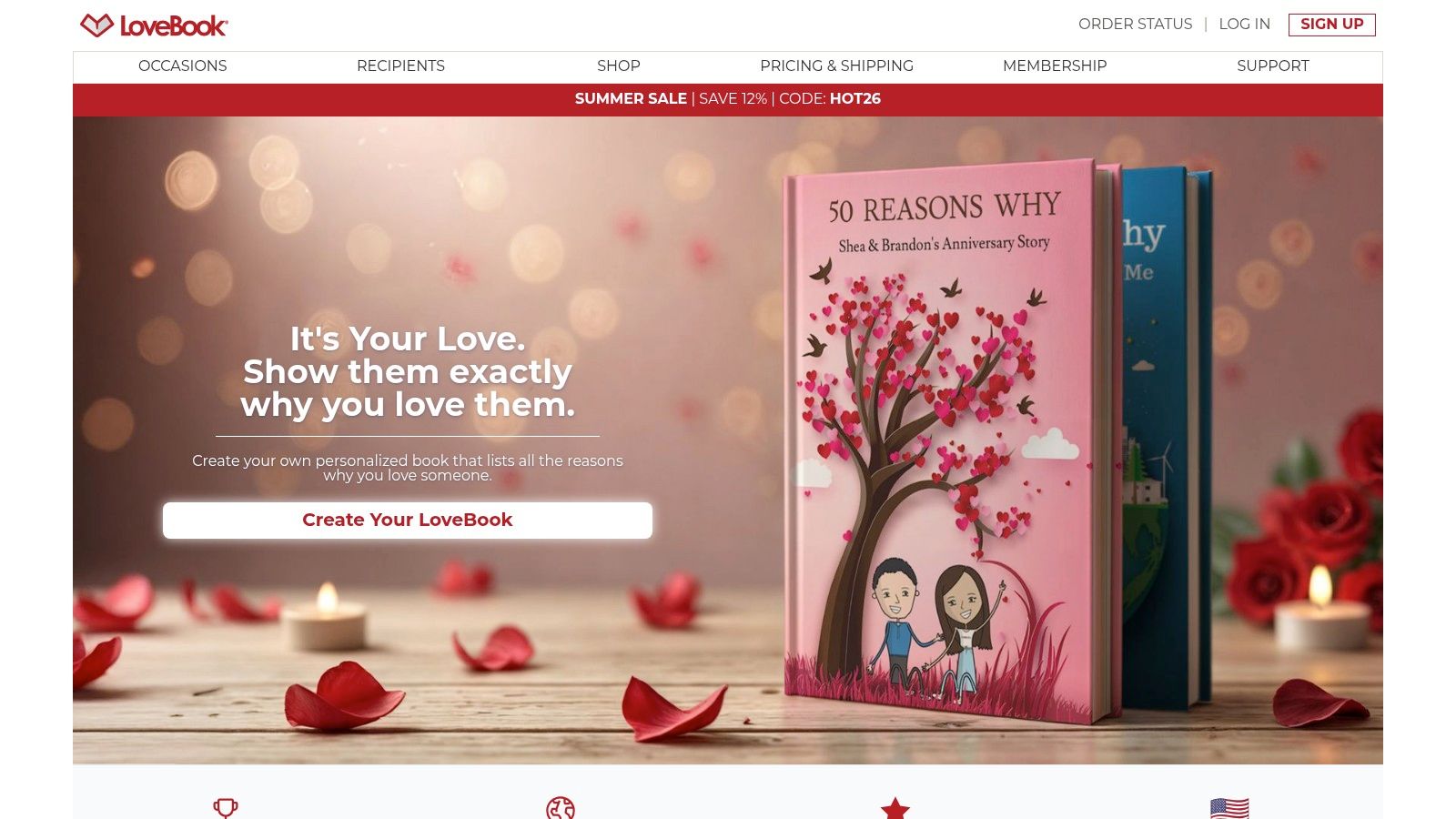 LoveBook: A Custom 'Why I Love You' Memento