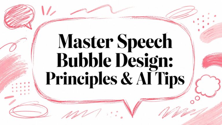 Master Speech Bubble Design: Principles & AI Tips