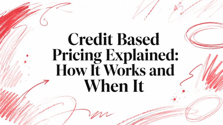 Credit Based Pricing Explained: How It Works and When It