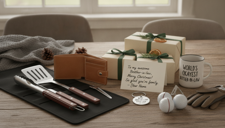 A curated spread of thoughtful gift ideas for a brother-in-law, including practical, personalized, and hobby-themed presents.