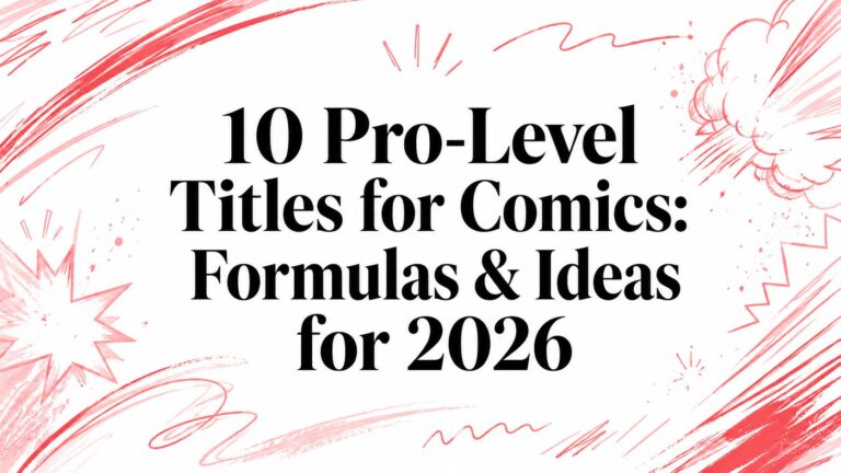 10 Pro-Level Titles for Comics: Formulas & Ideas for 2026