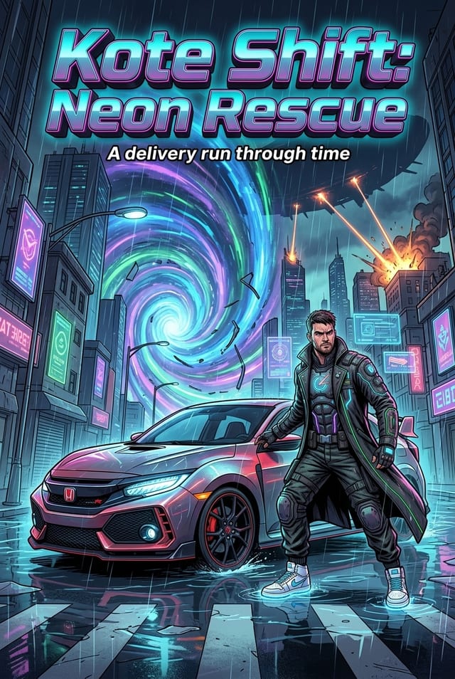 Kote Shift: Neon Rescue comic cover