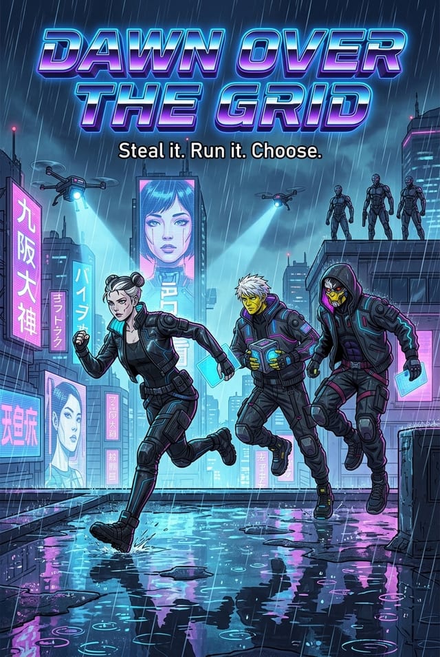 Dawn Over the Grid comic cover