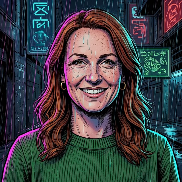 Cyberpunk style portrait