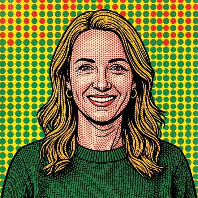 Retro Pop style portrait