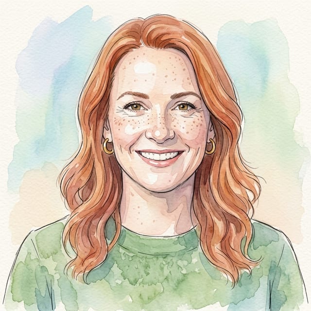 Watercolor style portrait